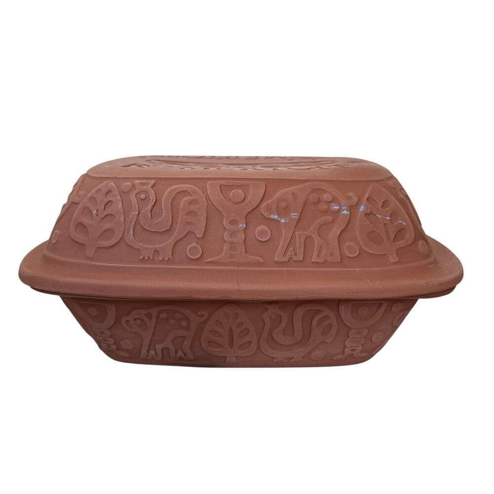Romertopf Clay Unglazed Baker Covered Cooker w/ Lid Model #113 Mexico